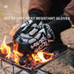 Outdoor 800 degree heat resistant gloves, thermal insulation and anti scald gloves, silicone BBQ barbecue oven thickened gloves eprolo