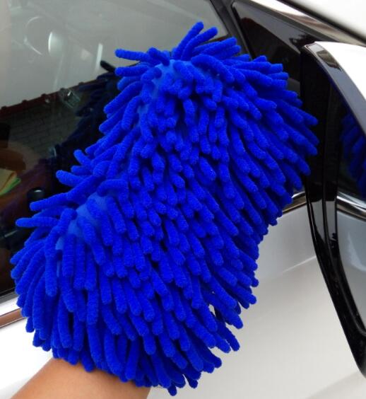 2 In 1 Car Washing Gloves Car Cleaning Sponge Coral Shaped Superfine Fiber Chenille Car Washing Sponge eprolo