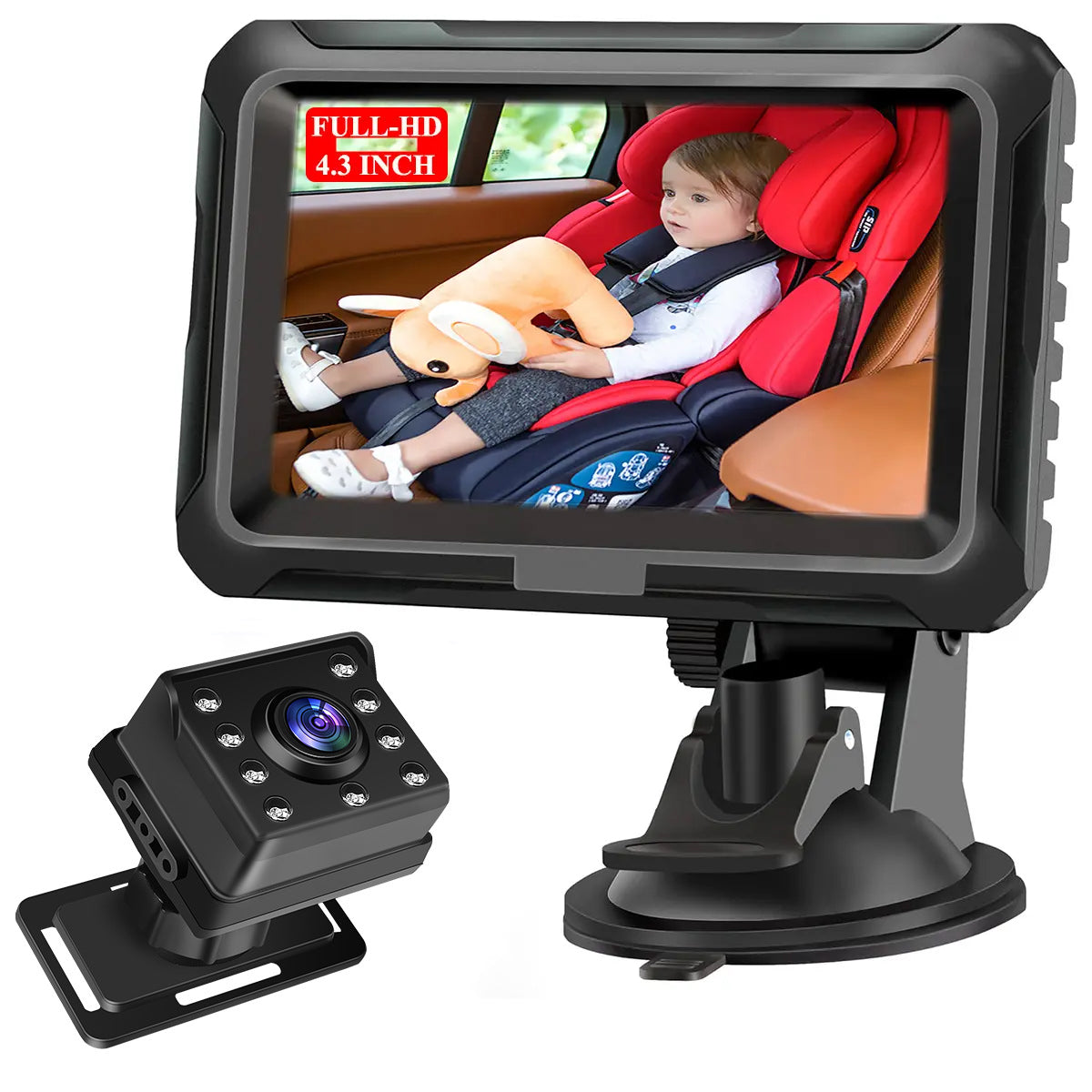 4.3 inch private model HD 1080P car baby monitor car baby mirror eprolo