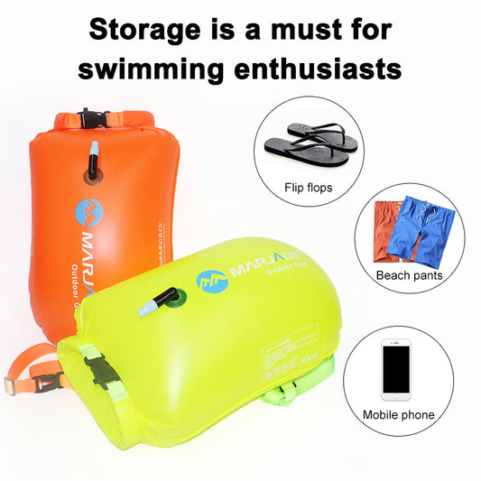 PVC  Inflatables Storage Swim Buoys Dry Bag Orange Floating Safety Swimming Buoy eprolo