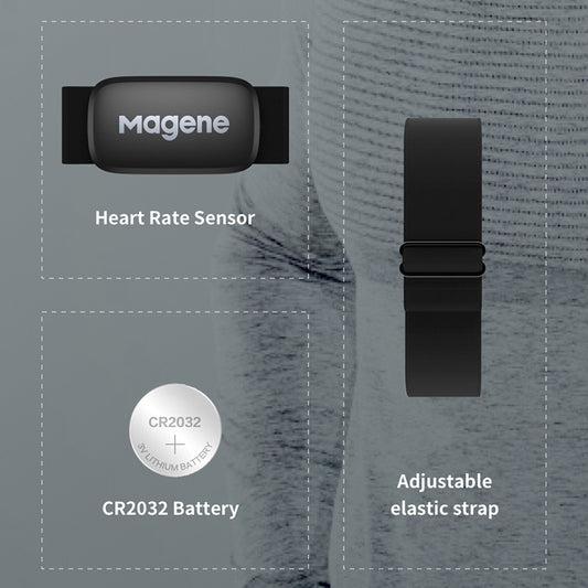 Magene McKing Heart Rate Belt Sensor Cycling Computer Heart Rate Monitor Heart Rate Waterproof Bluetooth ANT+ eprolo