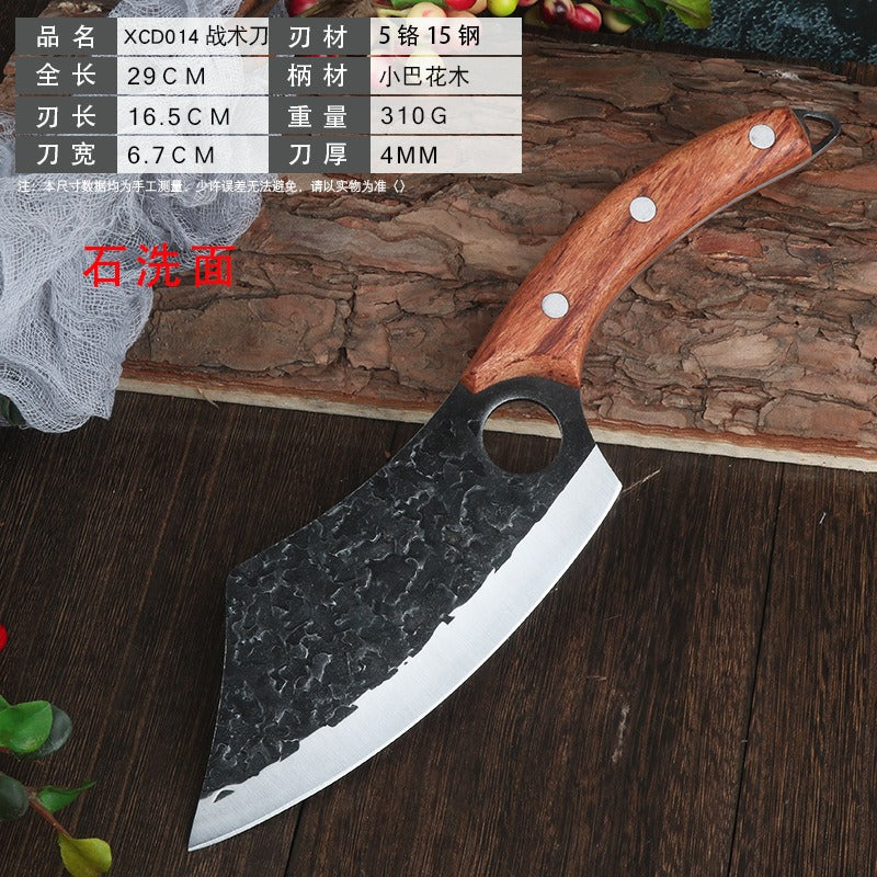 Forged ring kitchen knife butcher boning knife wooden handle high carbon steel household outdoor fish killing beef and sheep cutting butcher knife eprolo