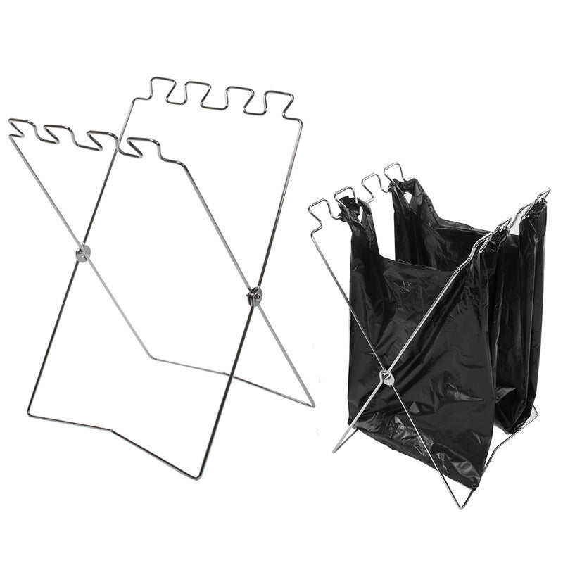 Outdoor Garbage Bag Bracket Sundries Storage Rack Hanger Foldable Portable Storage Bracket eprolo