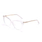 TR90 Anti-Blue Light Cat Eye Retro Glasses Frame New Personality Flat Mirror European And American Metal Trend Glasses Frame eprolo