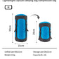 Camping and camping sleeping bag storage bag Lightweight capsule compression bag Travel clothing and miscellaneous storage bag 40D eprolo