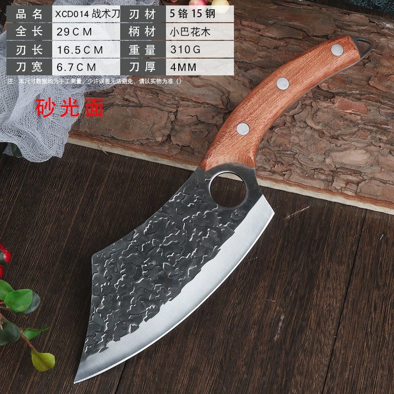 Forged ring kitchen knife butcher boning knife wooden handle high carbon steel household outdoor fish killing beef and sheep cutting butcher knife eprolo