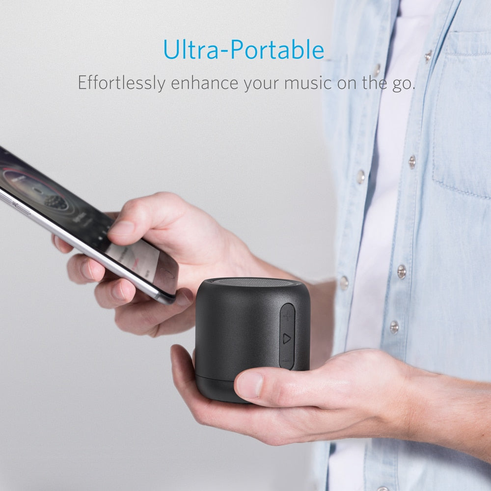 Anker Soundcore mini, Super-Portable Bluetooth Speaker with 15-Hour Playtime, 66-Foot Bluetooth Range, Enhanced Bass Microphone eprolo