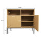 Coffee Bar Cabinet Corner Storage Cabinet  Modern Buffet Sideboard Entertainment Center Storage Cabinet with Doors and Shelves eprolo