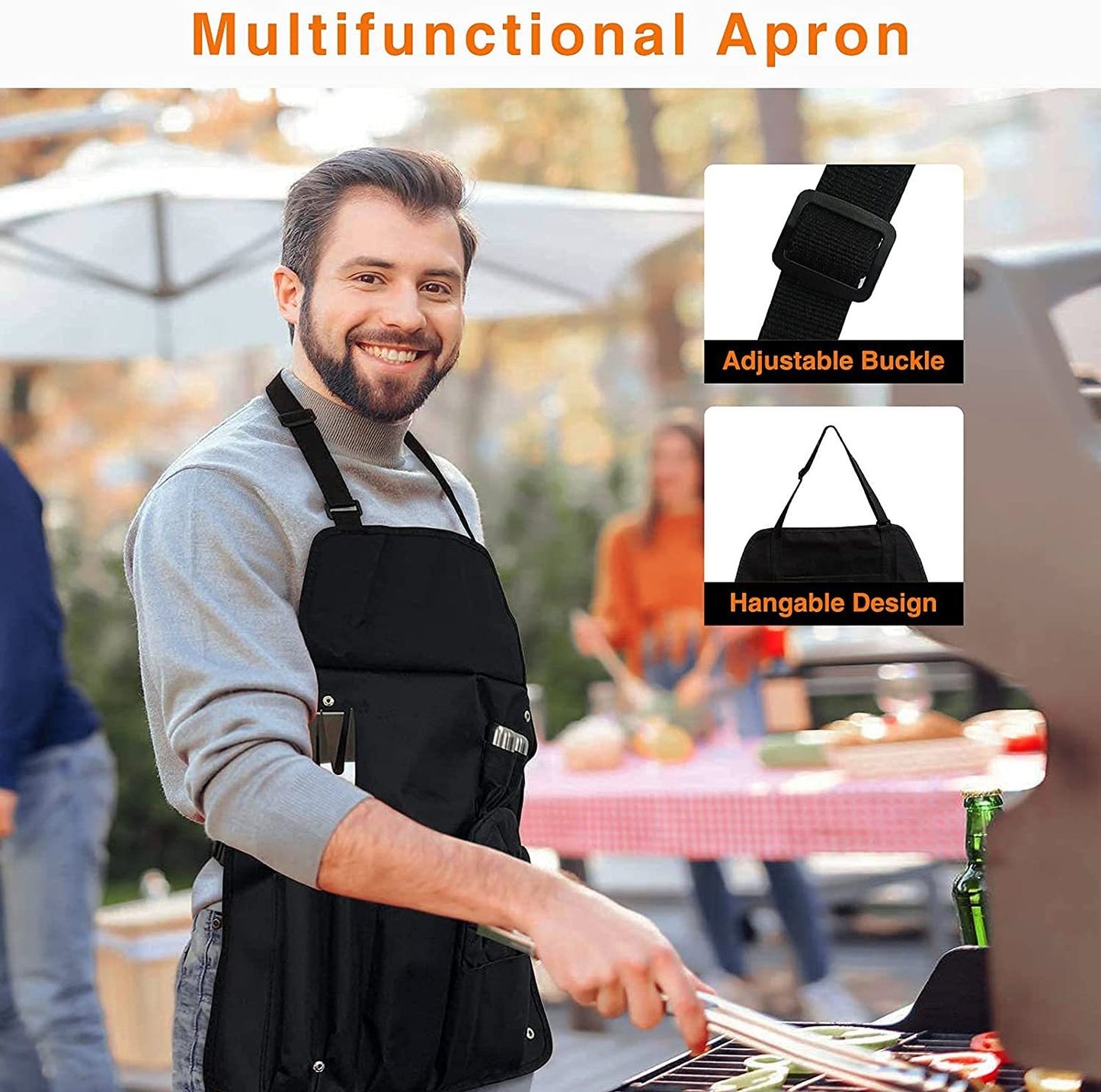 Apron Bakeware 39-Piece BBQ Grilling Utensils Set Baking Utensils eprolo