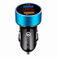 QC3.0+2.4A Dual USB Car Charger LCD Display 12-24V Cigarette Socket Lighter Fast Charger Power Auto USB Adapter Upgraded eprolo