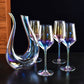 1500ml 50oz Hotel Home Elegant Hand Blown Clear Crystal U Shape Wine Decanter Set with 4 glasses For Vodka Tequila eprolo