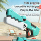 Cute Crocodile Automatic Electric Water Gun Summer Toy Gun Beach Outdoor Water Fight Toys