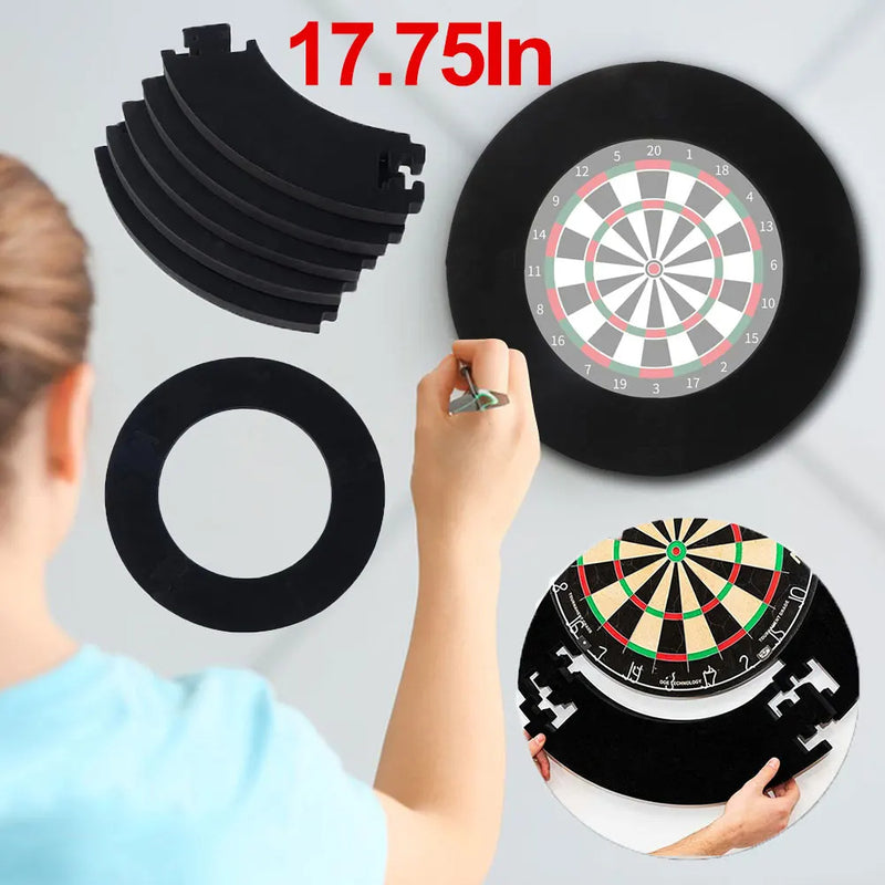 Black Dartboard Surround For Dartboard Universal Wall Protection Splicing Dartboard Surround Ring Dart Accessories eprolo