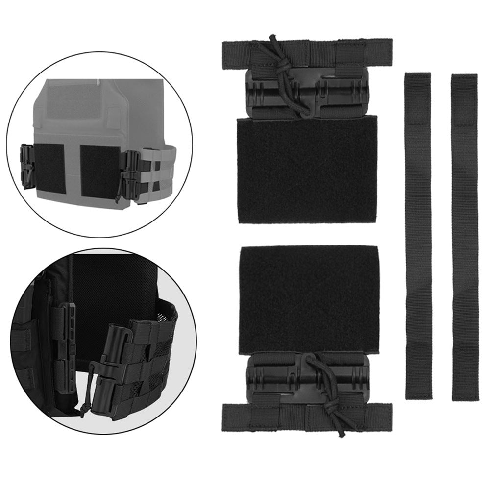 Tactical Vest Quick Release Buckle Set Single Point Molle Quick Removal Buckle Set with Hook and Loop Fastener for JPC CPC NCP X eprolo