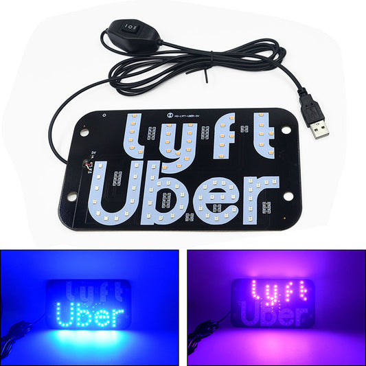 New UBER LYFT Indicator Light LED With Switch Cab Light Dome Light 5-6V Warning Light With USB eprolo