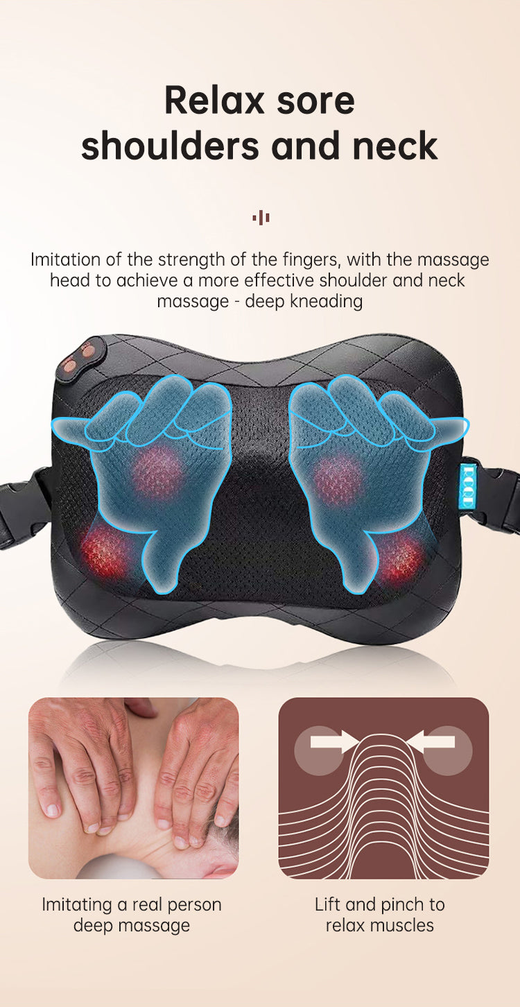 Multifunctional Shiatsu Neck And Back Massager Electric Kneading Cervical Smart Neck Shoulder Massager Machine With Heating eprolo