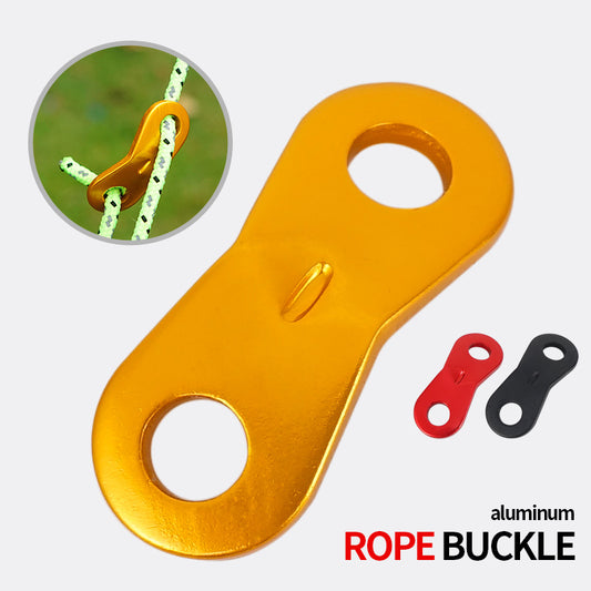 Outdoor Camping Double Eye Rope Buckle Aluminum Alloy Umbrella Rope Buckle Camping Tent Canopy Pull Rope Accessories Wind Rope Buckle Fixed Buckle eprolo