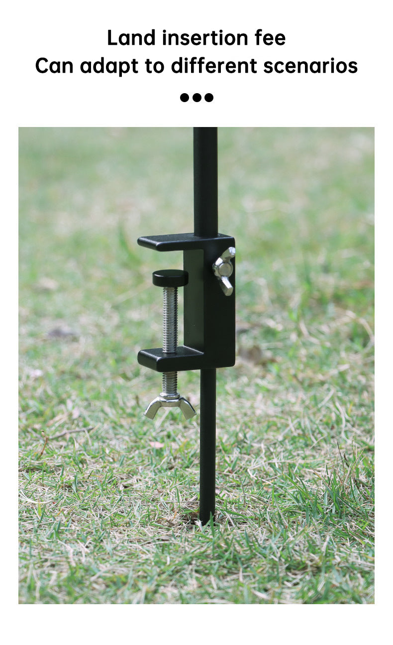 Outdoor Lightweight Aluminum Alloy Portable Camping Lamp Holder Lantern Stand with Storage Bag eprolo