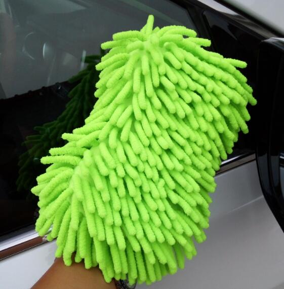 2 In 1 Car Washing Gloves Car Cleaning Sponge Coral Shaped Superfine Fiber Chenille Car Washing Sponge eprolo