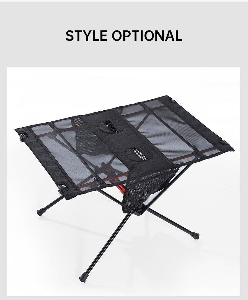 Ultra Light Folding Table Outdoor Camping Camping Car Portable Barbecue Picnic Cup Hole Mobile Phone Bag Small Table eprolo