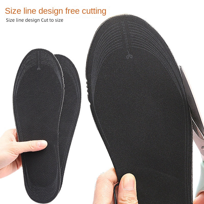 Strap portable men and women can cut heating insoles, washable battery box powered EVA electric insoles eprolo