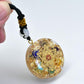 Pendant necklace crystal gravel resin pendant eprolo