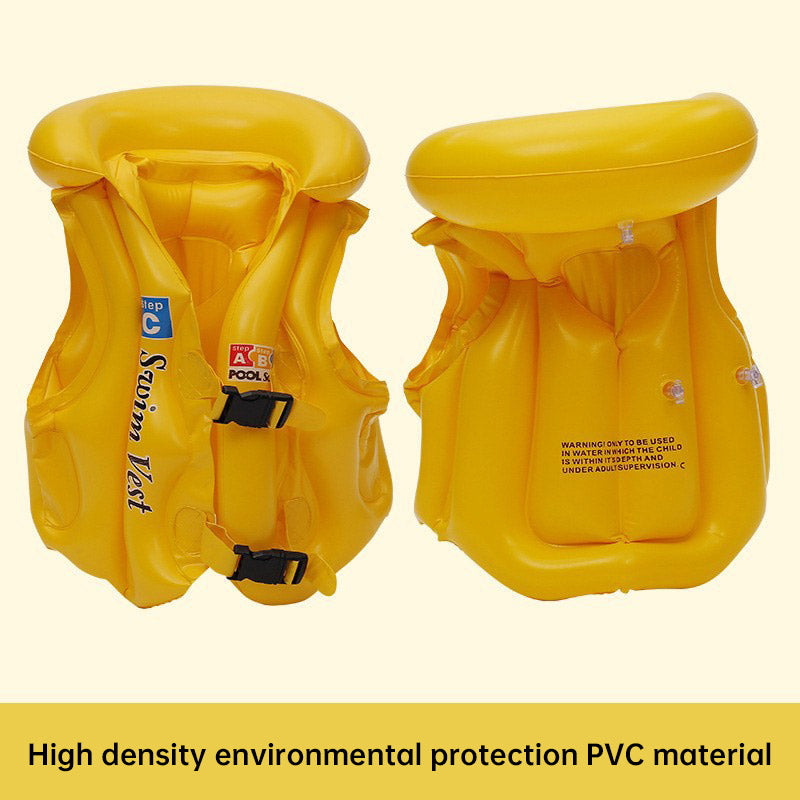 3-10 Age inflatable life vest Baby swimming jacket Buoyancy PVC floats kid swim life inflatable jacket eprolo