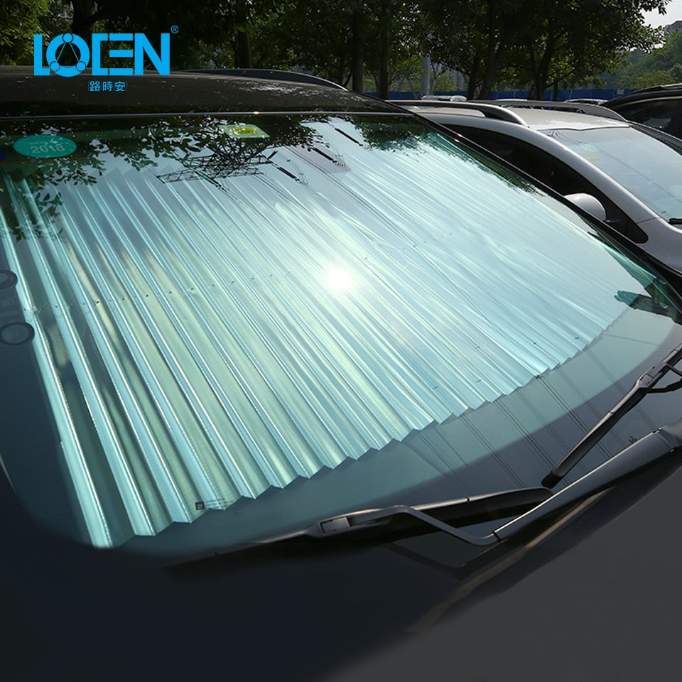 46CM/65CM/70CM/80CM Upgarde Retracta'ble SUV Truck Car Front Windshield Sunshade Rear Window Sun Visor UV Protection Curtain eprolo