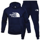 Men's pullover with fleece hoodie sweatshirt set printed casual sports set eprolo