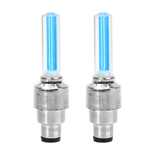 FORAUTO 2PCS Car Wheel LED Light Motocycle Bike Light Tire Valve Cap Decorative Lantern Tire Valve Cap Flash Spoke Neon Lamp eprolo