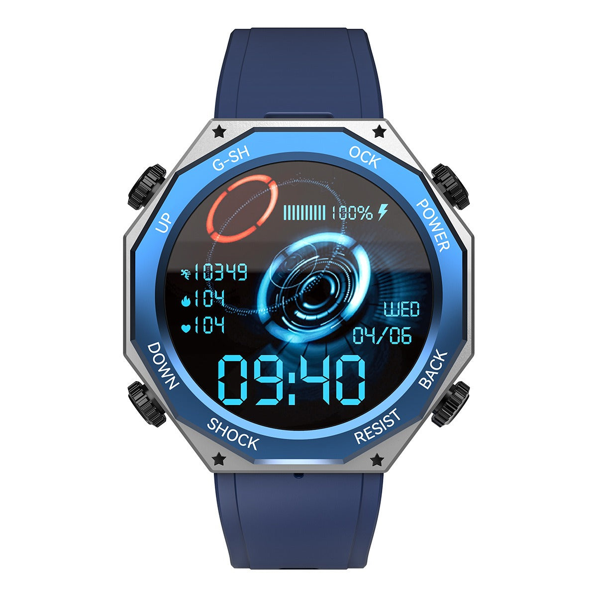 M1 Rugged Sports Smart Watch 1.45 inch 600mAH Outdoor Sports 5ATM Waterproof eprolo