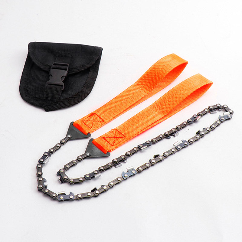 Outdoor hand zipper saw pocket chain saw garden tools 11/16/33 teeth 24 inch portable camping survival wire saw eprolo