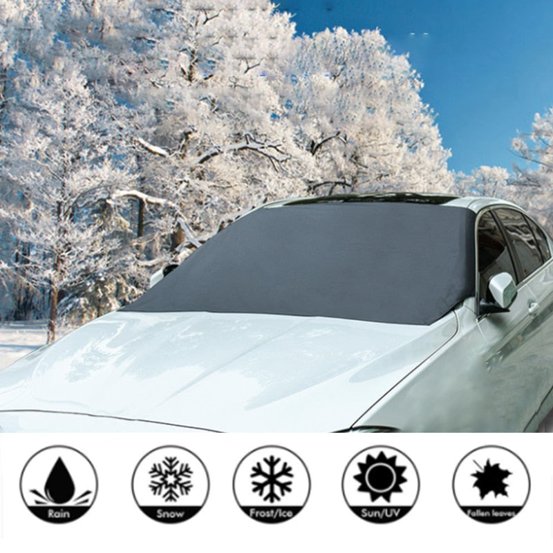 Automobile Magnetic Sunshade Cover Car Windshield Snow Sun Shade Waterproof Protector Cover Car Front Windscreen Cover eprolo