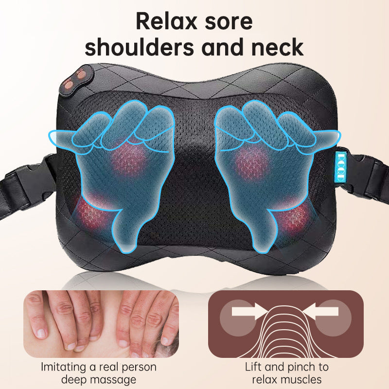 Multifunctional Shiatsu Neck And Back Massager Electric Kneading Cervical Smart Neck Shoulder Massager Machine With Heating eprolo