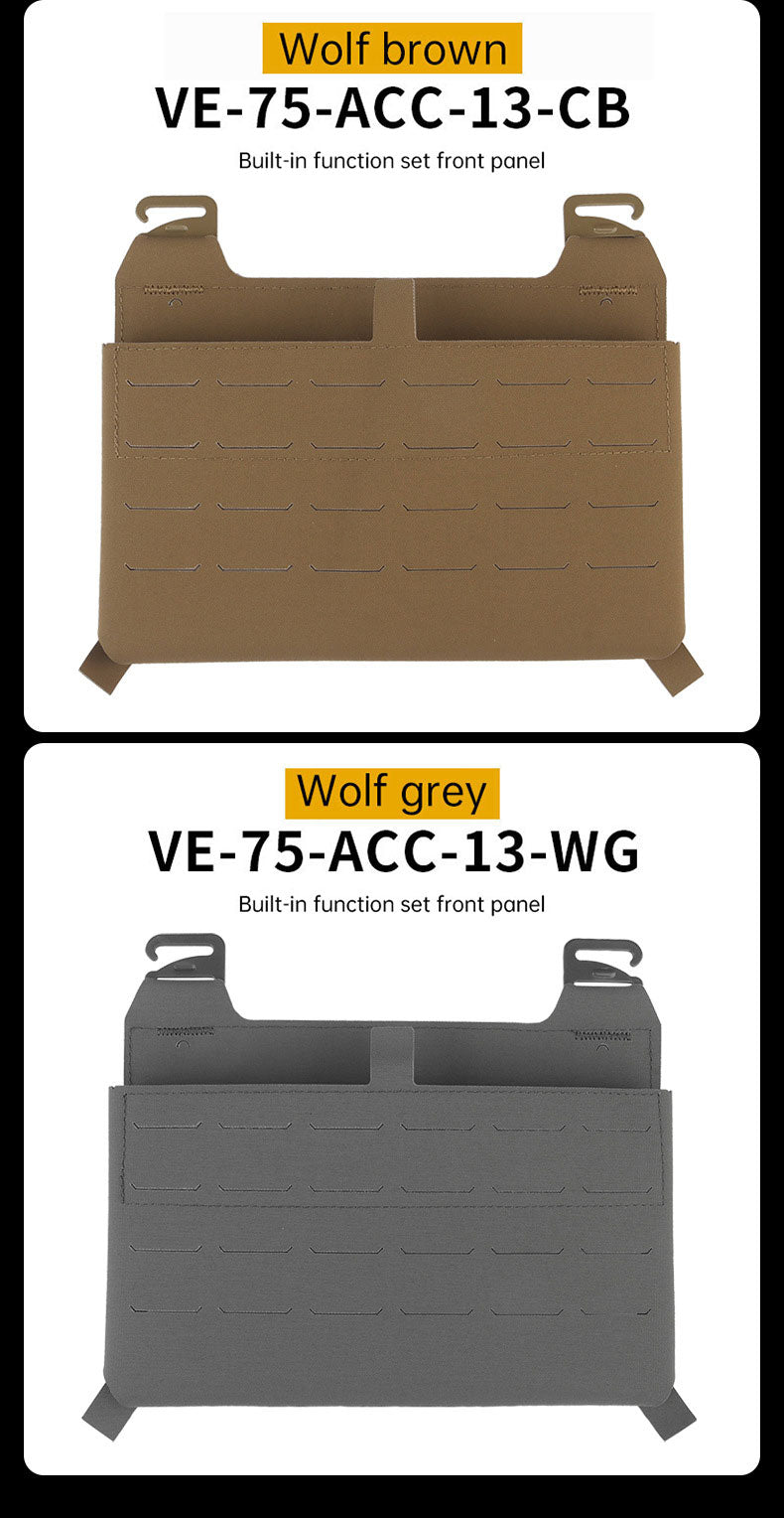 WoSporT can accommodate three 5.56 (or two 7.62) inner pockets with built-in function cover camouflage front panel eprolo