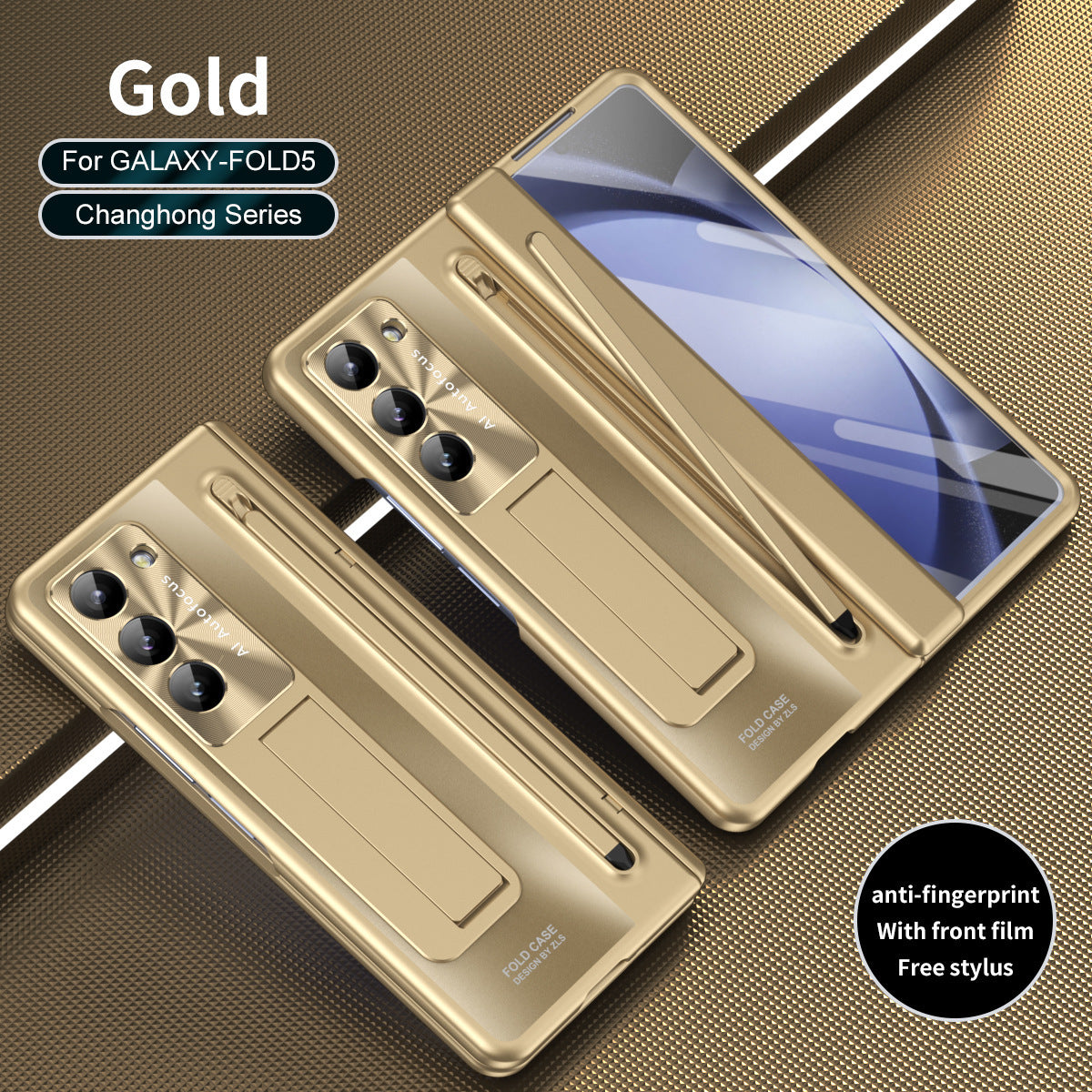 Suitable for Samsung Galaxy Z Fold6 mobile phone case shell film integrated bracket with stylus Z Fold5 anti-fall eprolo