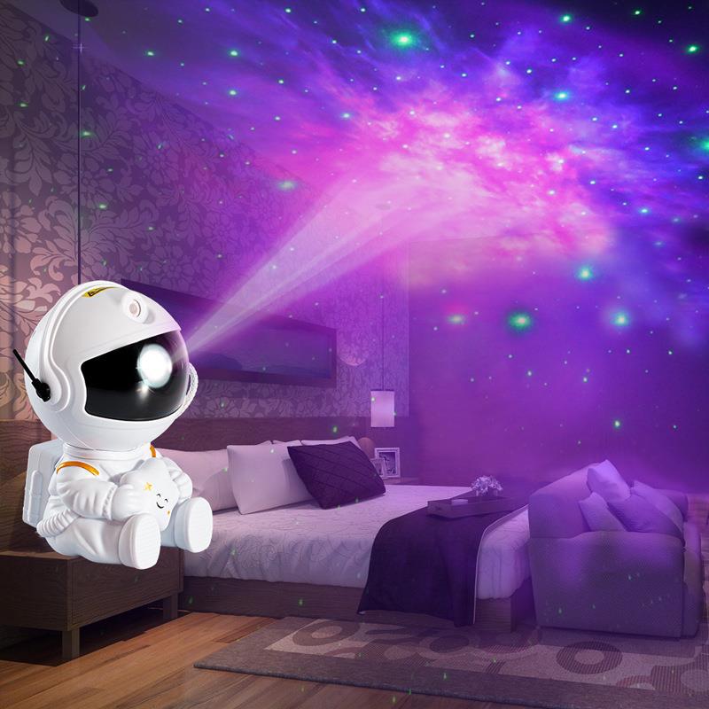 Astronaut sky lamp, projection lamp, starry atmosphere night light, astronaut laser nebula lamp