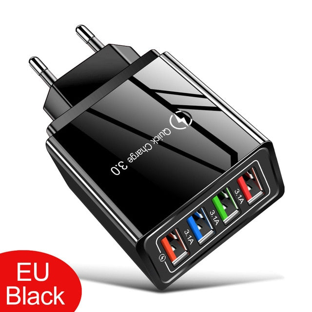 EU/US Plug USB Charger Quick Charge alfamoba