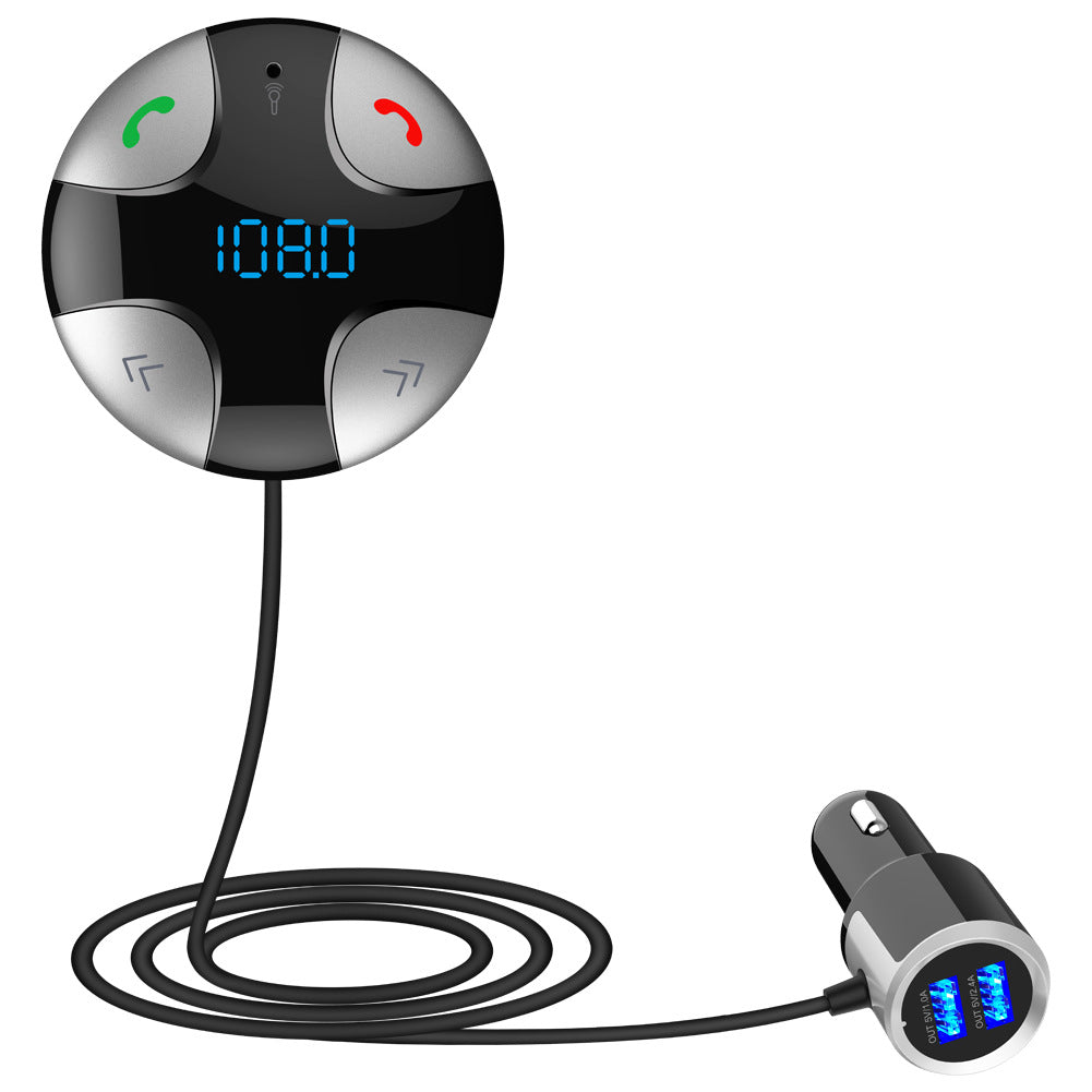 Cross-border Wholesale Digital Show Car Bluetooth MP3 Lossless Music Player Car FM FM Transmitter alfamoba