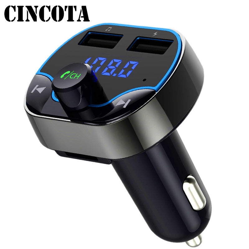 Cross-border new FM transmitter fast charging voice navigation car ivot phone Bluetooth MP3 player T24 alfamoba