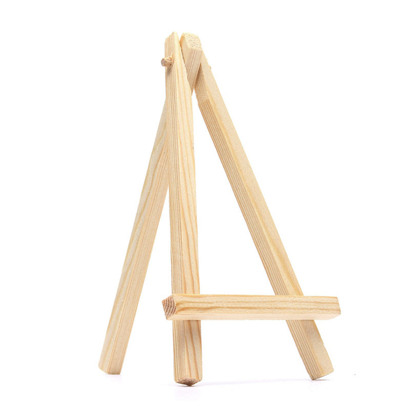 18 24 high quality pine mini small easel triangle solid wood easel children's painting plate HJ010 alfamoba