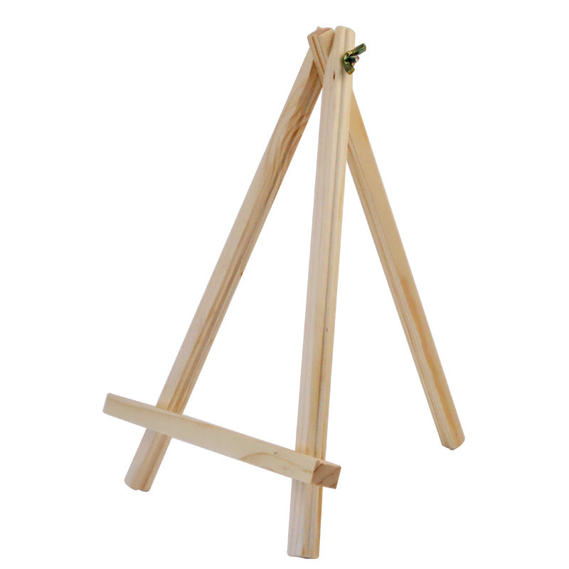 18 24 high quality pine mini small easel triangle solid wood easel children's painting plate HJ010 alfamoba