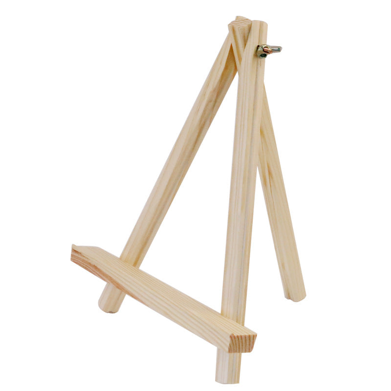 18 24 high quality pine mini small easel triangle solid wood easel children's painting plate HJ010 alfamoba