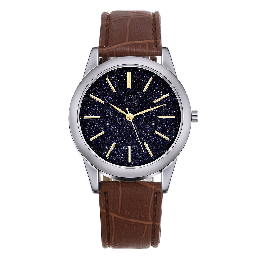 Direct quartz table Cross-border new men's watch leisure business star empty watch men's watch Watch Men alfamoba