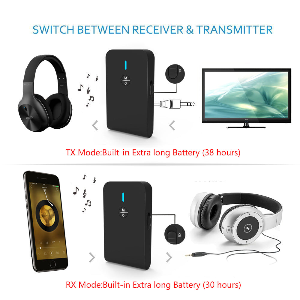 New Bluetooth adaptive receiver 5.0 three-in-one stereo Bluetooth receiving transmitter can be free to mention alfamoba