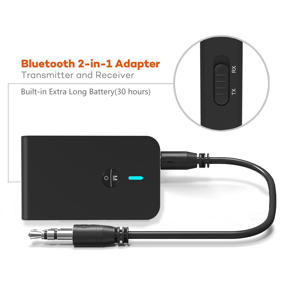 New Bluetooth adaptive receiver 5.0 three-in-one stereo Bluetooth receiving transmitter can be free to mention alfamoba