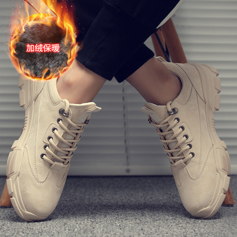 Spring new retro casual shoes men's trend fashion wild work shoes couple model large size low shoes alfamoba