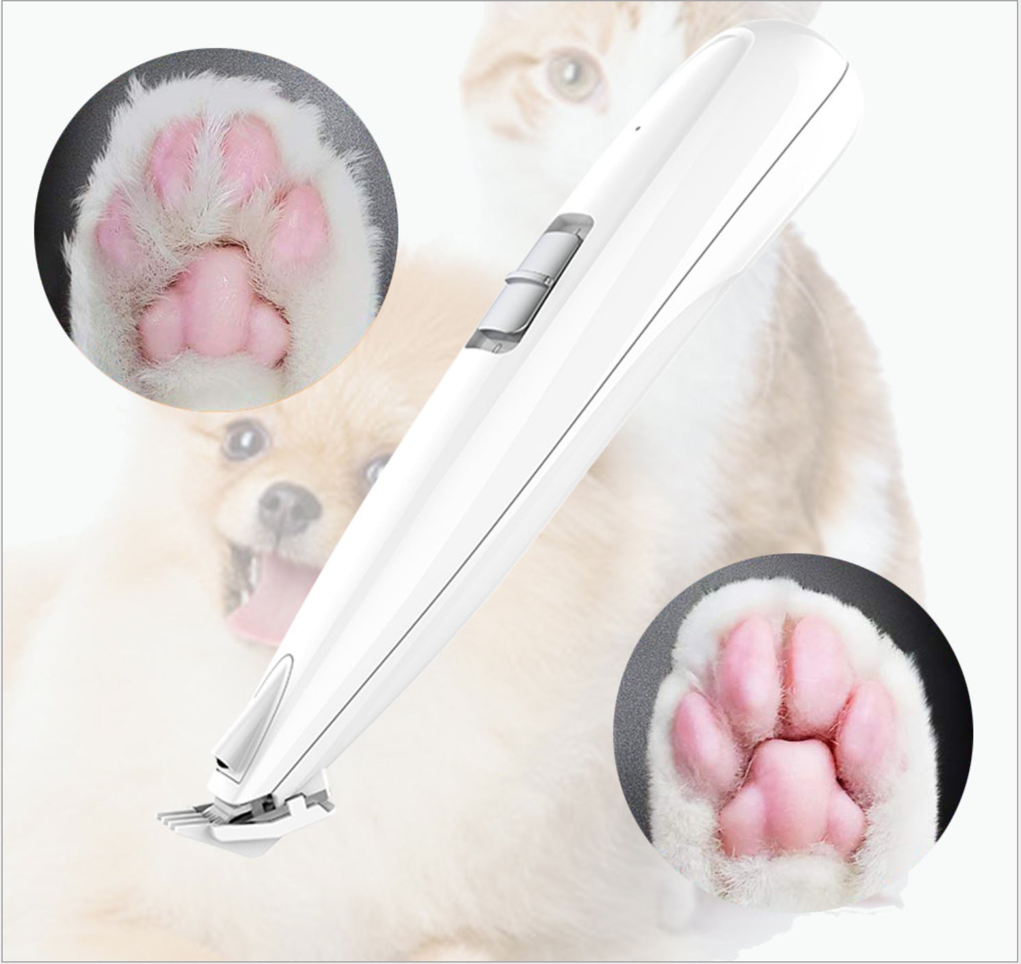 Electric Pet Shaver LED Light Cat Dog Claw Sharp House Cut Mechanic Push Shazing Bar alfamoba