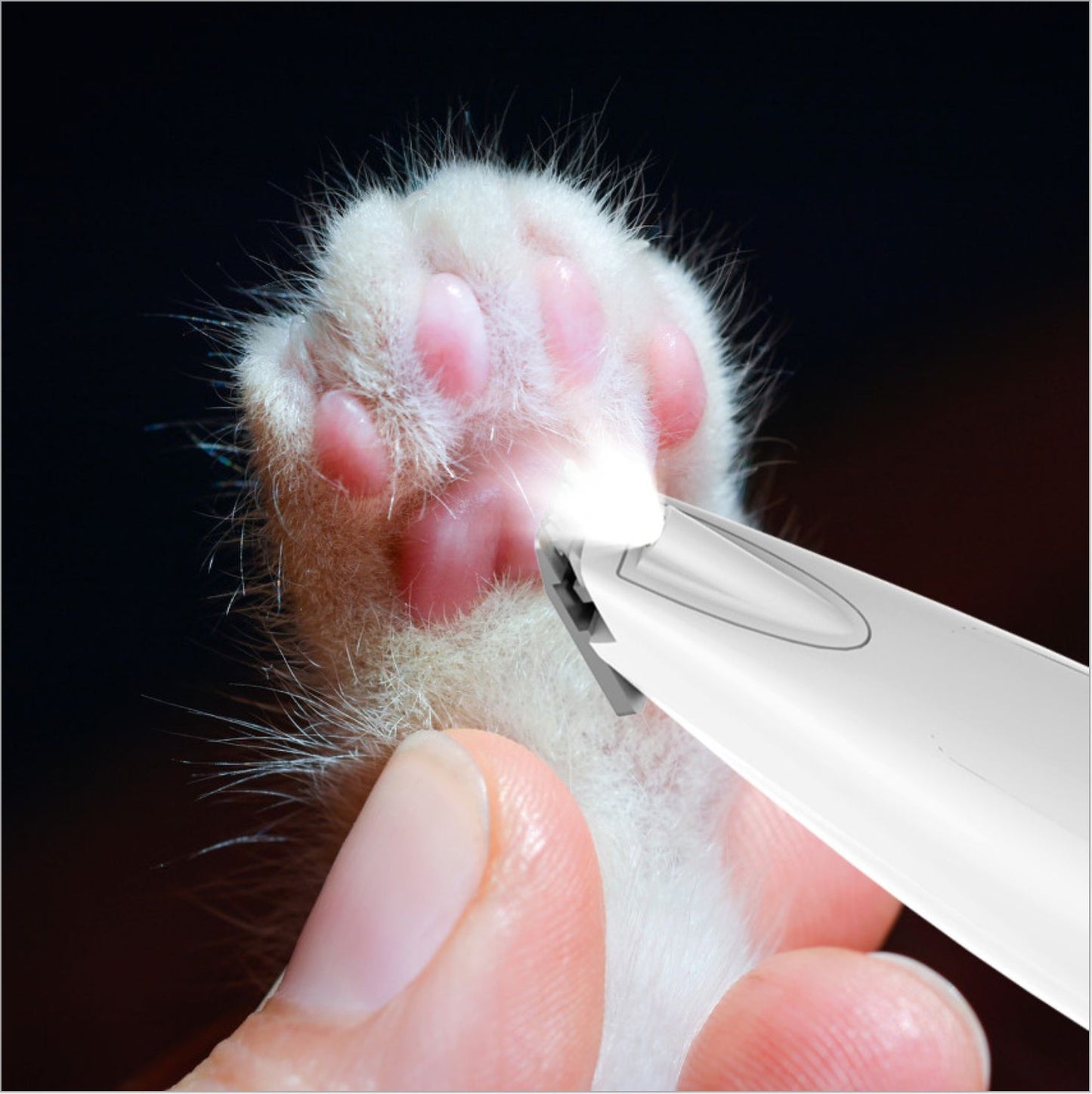 Electric Pet Shaver LED Light Cat Dog Claw Sharp House Cut Mechanic Push Shazing Bar alfamoba