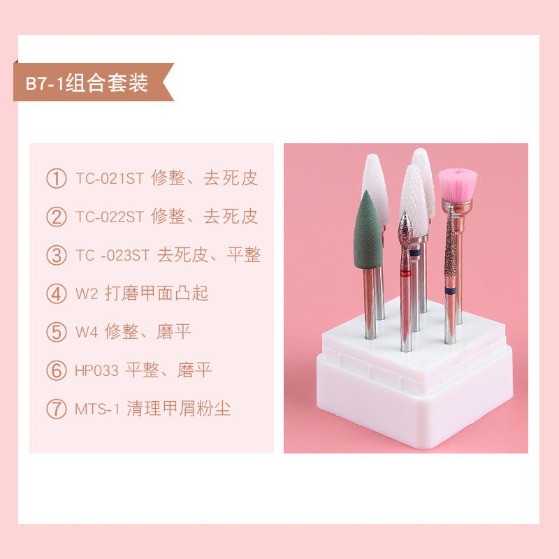 Cross-border Methyl Tungsten steel alloy ceramic grinding head set custom grinding machine special grinding head brush polishing tool alfamoba